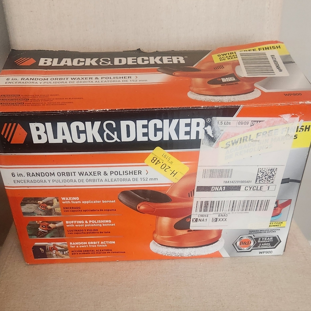 Black & Decker 6in Random Orbit Waxer & Polisher